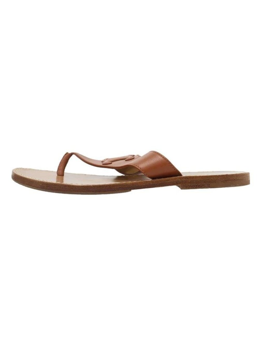 Celine Triomphe Thong Sandals Brown 36 - Picture 2 of 6